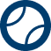 White tennis ball icon